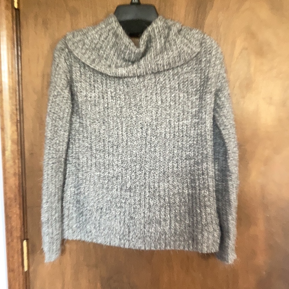 Relist2/18 Premise soft cowlneck ribbed grey sweater w stretch size XS - Picture 13 of 13